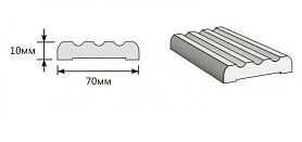 Наличник Тип-3 для дверей Браво, П-33 (Венге)